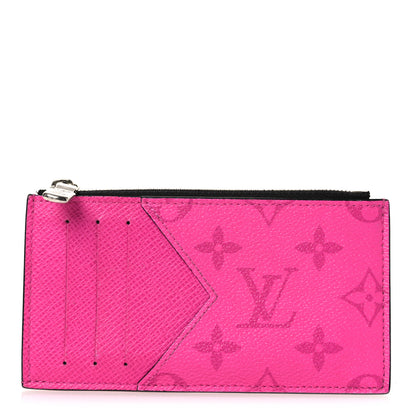 Louis Vuitton Taigarama Coin Card Holder Fuchsia 1 of 8