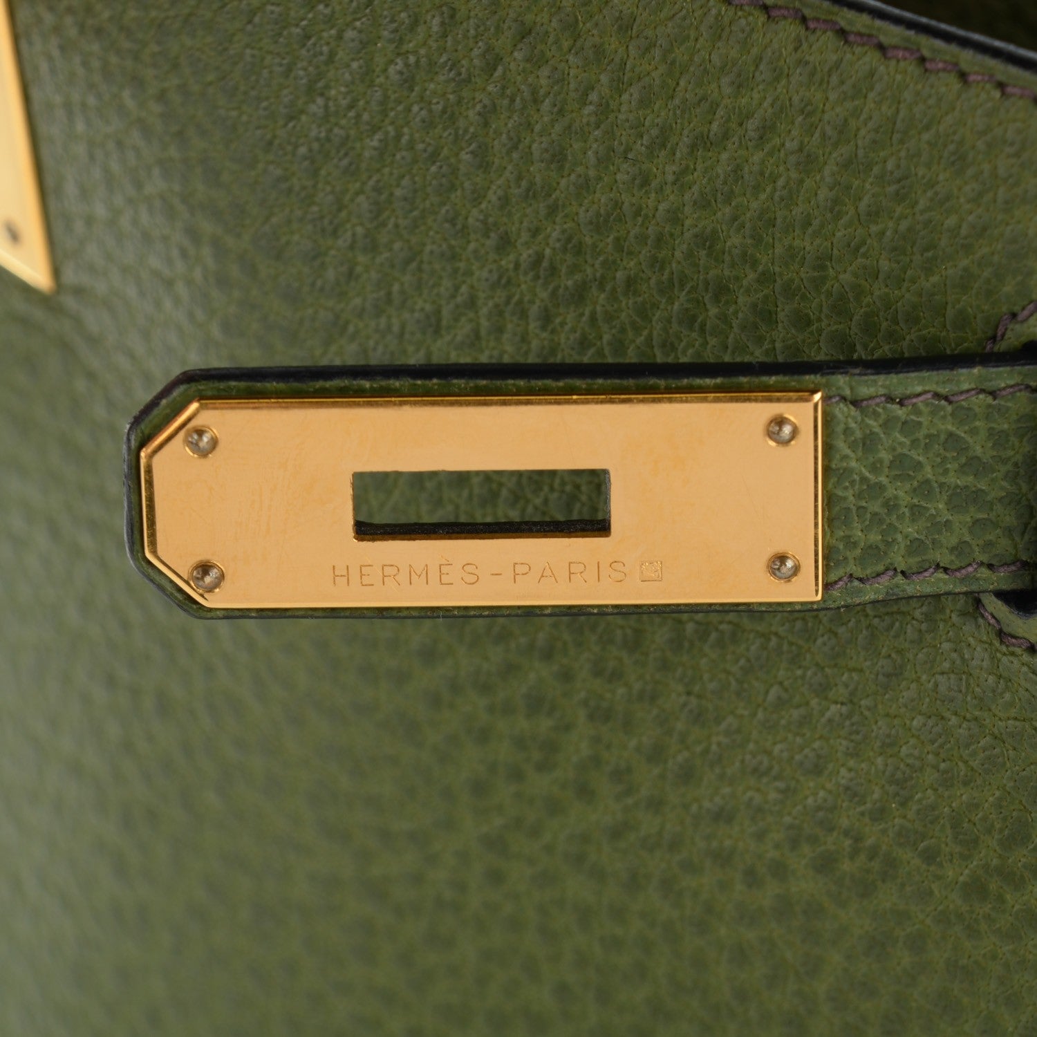 Hermes Buffle Gala Kelly Ado Backpack 28 Vert Olive 15 of 15