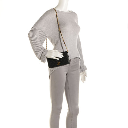 Chanel Lambskin Quilted Mini Flap Bag Black 2 of 9