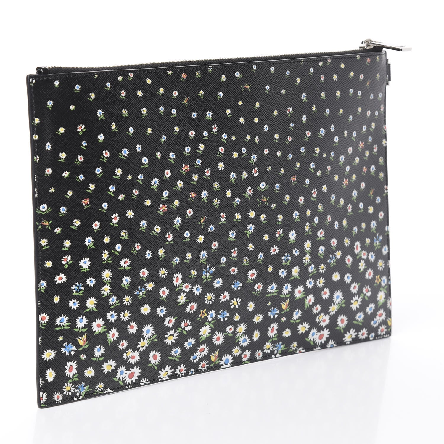 Givenchy Coated Canvas Iconic Ditsy Print Zip Pouch Black 2 of 5