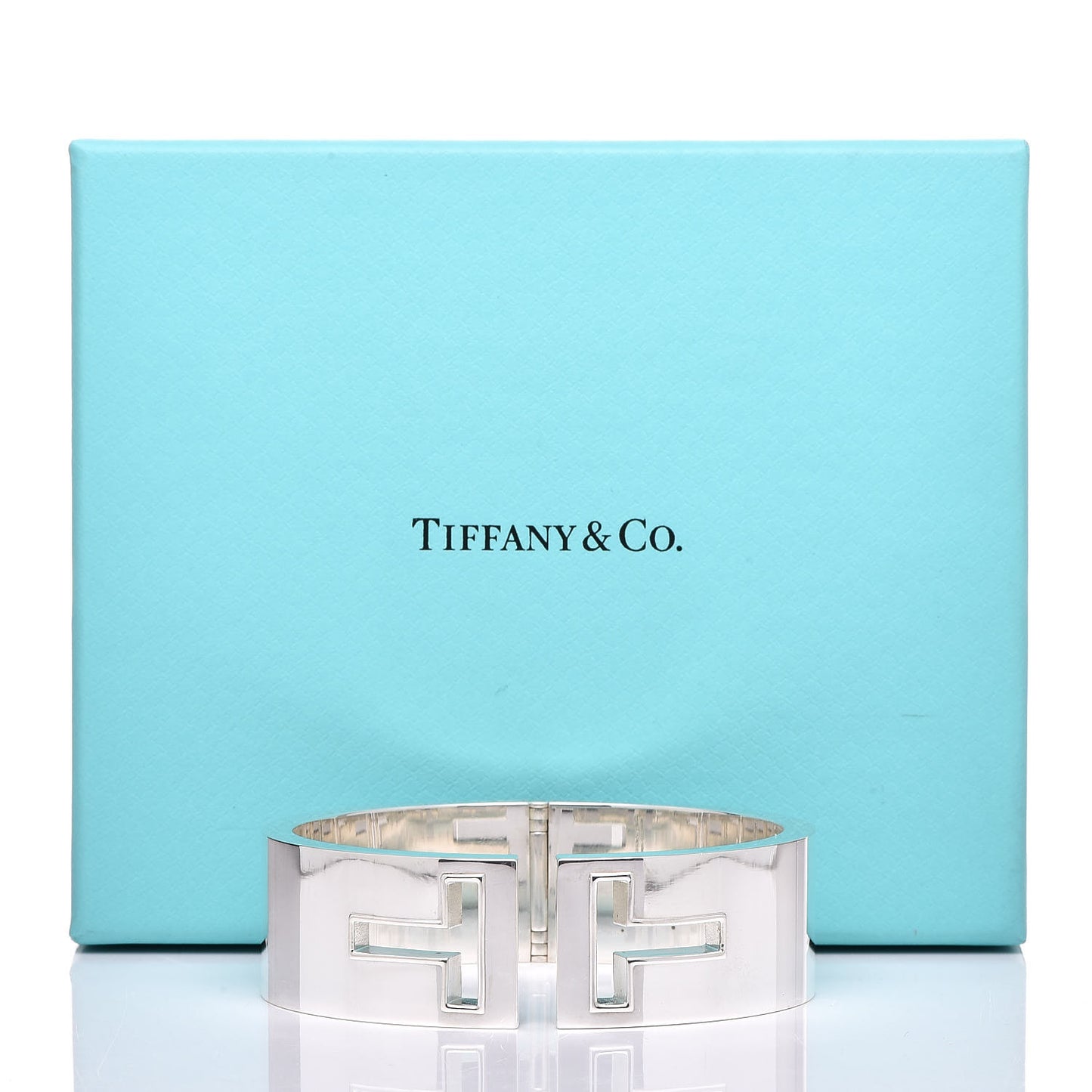 Sterling Silver T Cutout Cuff Bracelet