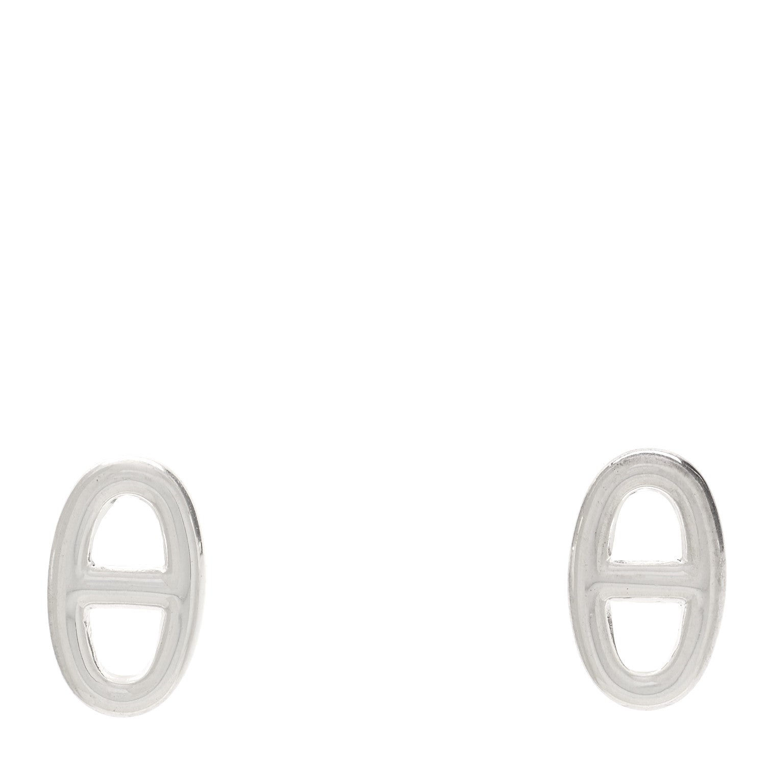 Hermes Sterling Silver TPM Farandole Earrings 1 of 4