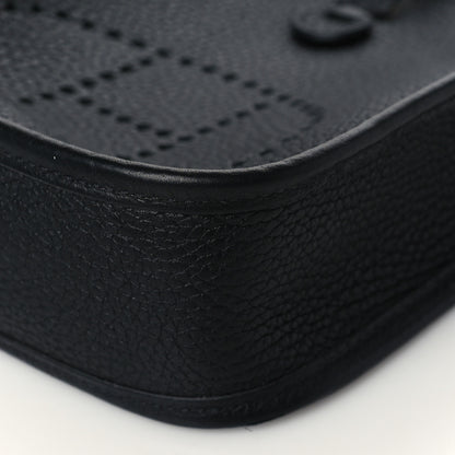 Hermes Taurillon Clemence Evelyne TPM Black 10 of 11