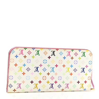Louis Vuitton Monogram Multicolor Insolite Wallet White Litchi 3 of 9
