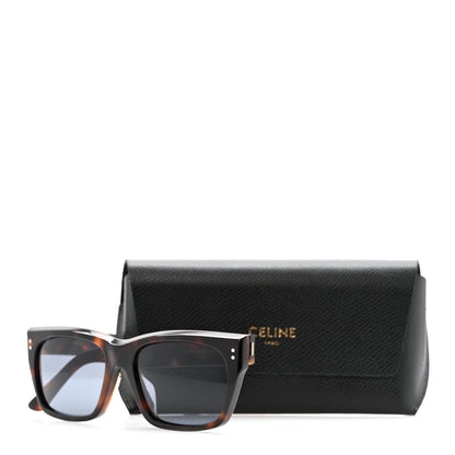 Celine Acetate Rectangular Sunglasses CL40082F Havana 7 of 7