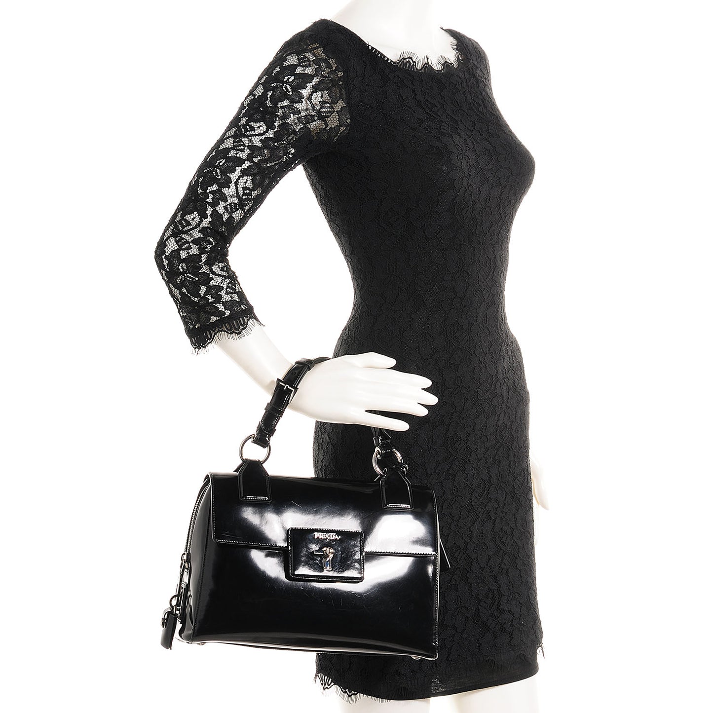 Vernice Doctor Bag Black