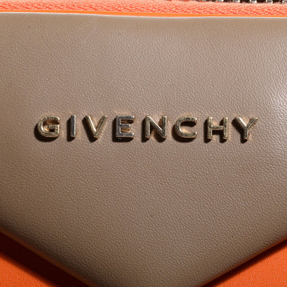 Givenchy Smooth Calfskin Medium Bi-Color Antigona Orange Beige 8 of 9