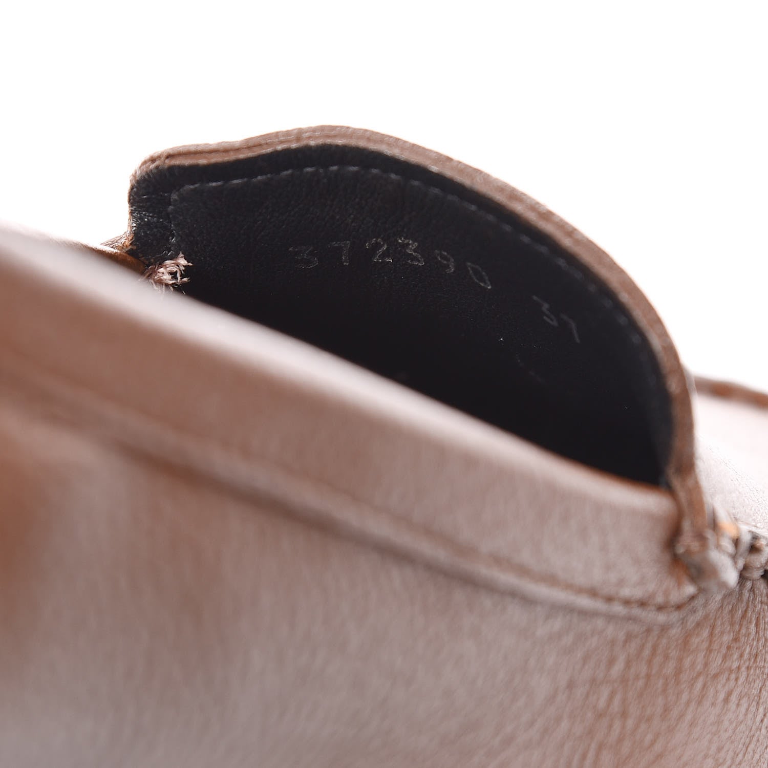 Gucci Cellarius Soft Interlocking G Womens Driver Loafers 37 Brown 8 of 9