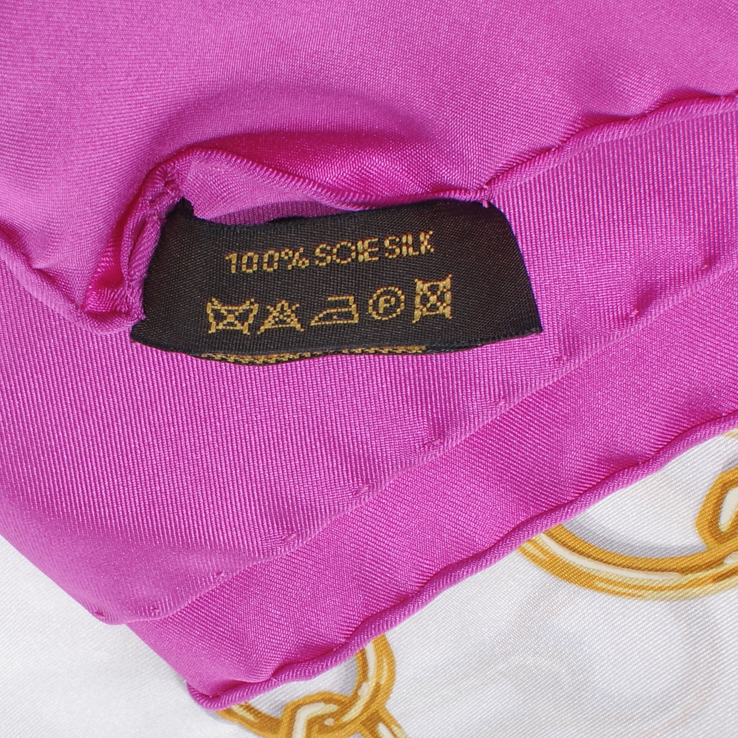 Louis Vuitton Silk Monogram Charms Silk Scarf 7 of 7