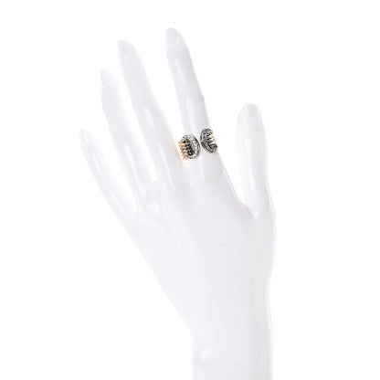 Cartier 18K Pink Yellow White Gold Diamond C De Ring 57 7.5 2 of 6