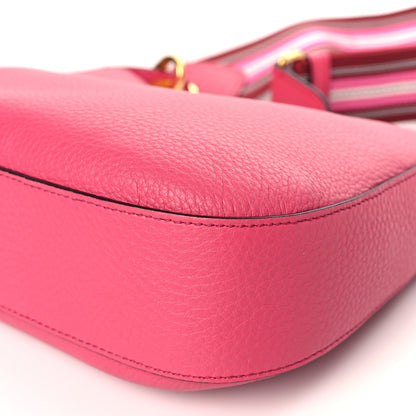 Prada Vitello Phenix Small Zippered Messenger Hobo Peonia 8 of 8