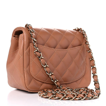 Chanel Lambskin Quilted Mini Square Flap Brown 3 of 10