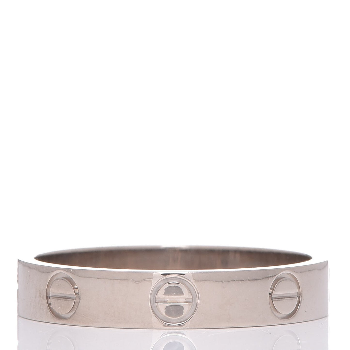 18K White Gold 3.5mm LOVE Wedding Band Ring 55 7.25