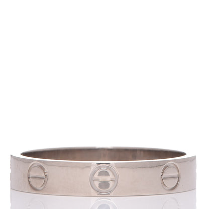 Cartier 18K White Gold 3.5mm LOVE Wedding Band Ring 55 7.25 4 of 4