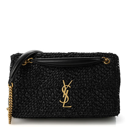 Saint Laurent Raffia Monogram Medium Jamie Black 1 of 19