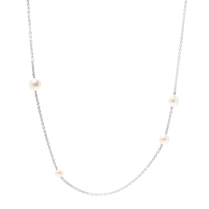 Tiffany Sterling Silver Elsa Peretti Pearls by the Yard Sprinkle Necklace 1 of 6