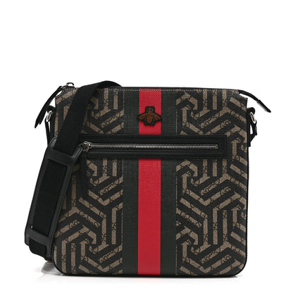 Gucci GG Supreme Monogram Caleido Web Messenger Beige Ebony 1 of 10