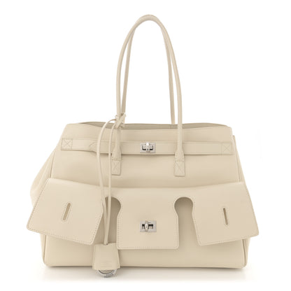 Balenciaga Smooth Calfskin Medium Bel Air Carry All Bag Soya Soya 1 of 13