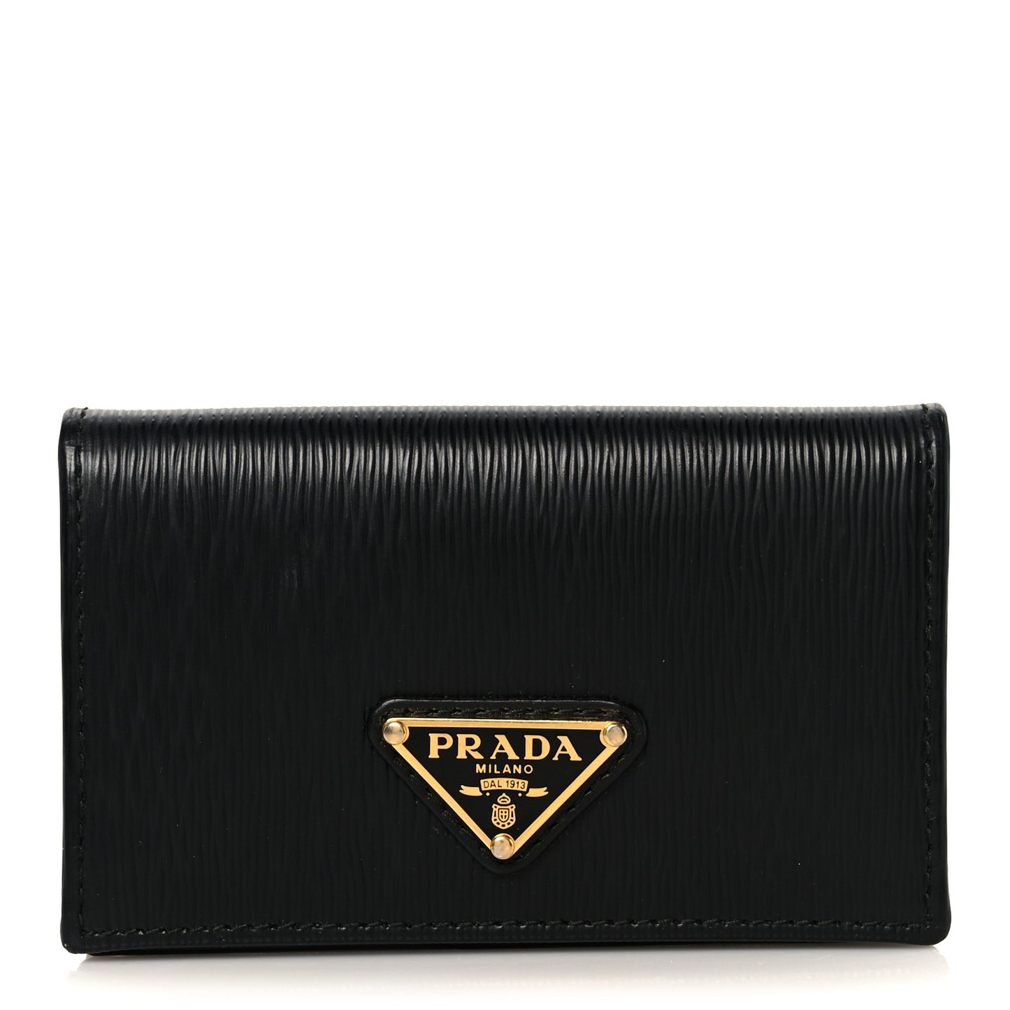 Vitello Move Triangle Logo Card Holder Black