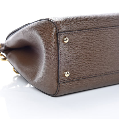 Dolce & Gabbana Dauphine Medium Miss Sicily Satchel Brown 10 of 12