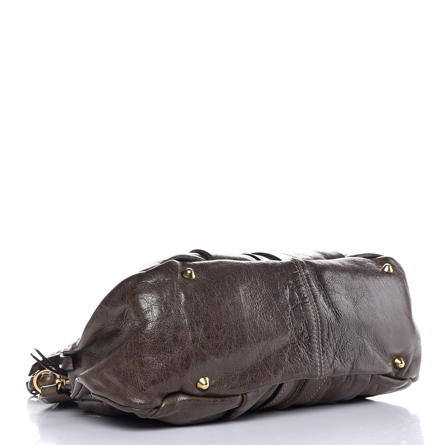 Lambskin Heloise Satchel Brown