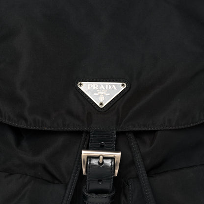 Prada Nylon Vela Medium Backpack Black 6 of 9