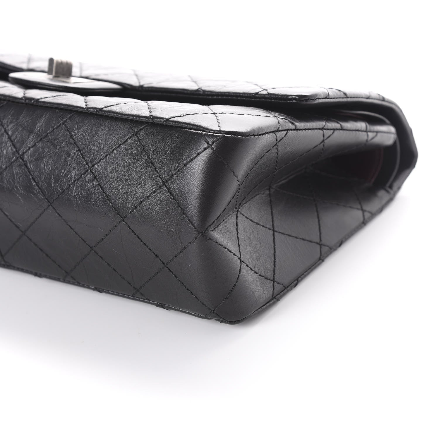 Chanel Aged Calfskin Quilted 2.55 Reissue 226 Flap Black 8 of 10
