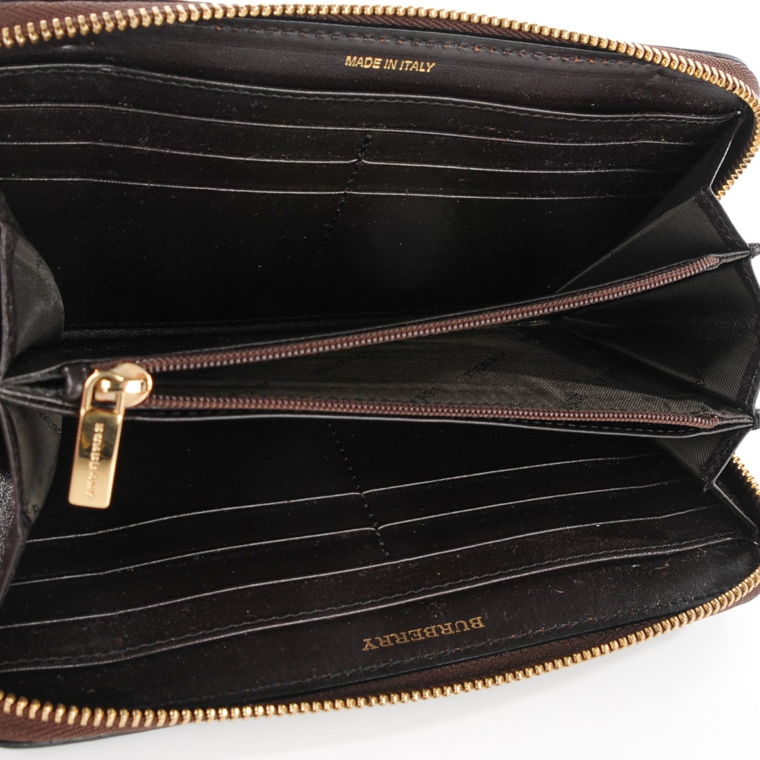 Burberry Haymarket Check Large Ziggy Zip Around Wallet 5 of 9