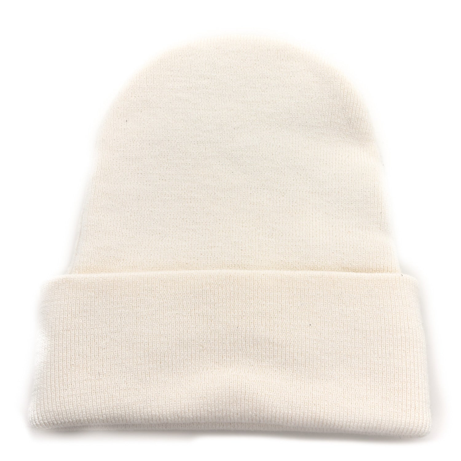 Gucci Wool Knit Logo Embroidered Beanie Hat Ivory 3 of 5