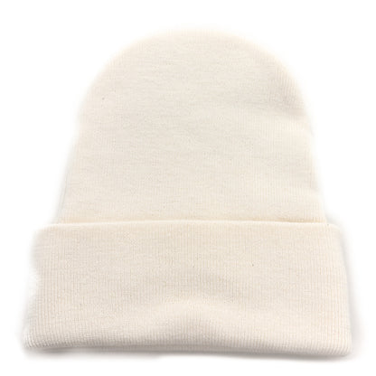 Gucci Wool Knit Logo Embroidered Beanie Hat Ivory 3 of 5