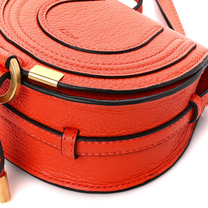 Chloe Calfskin Nano Marcie Saddle Bag Rusted Orange 11 of 11