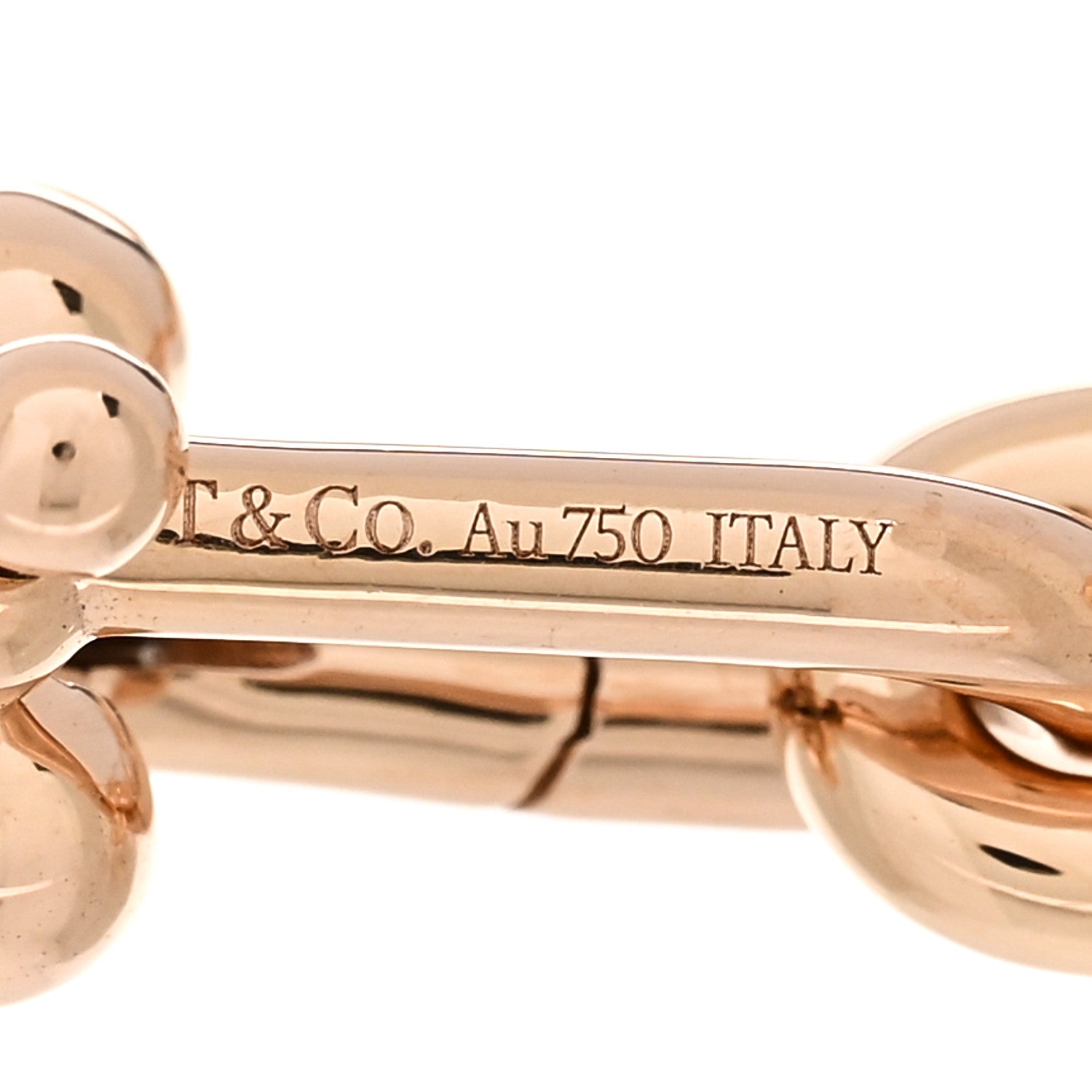 Tiffany 18K Rose Gold Medium HardWear Link Bracelet 3 of 4