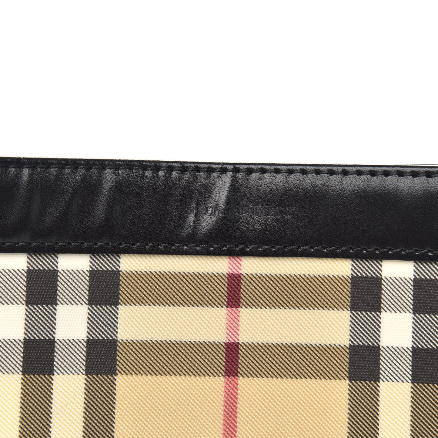 House Check Shoulder Bag Black