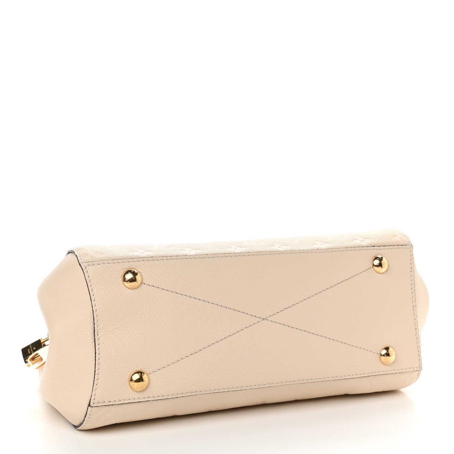 Louis Vuitton Empreinte Braided Montaigne MM Creme Beige Caramel 4 of 9