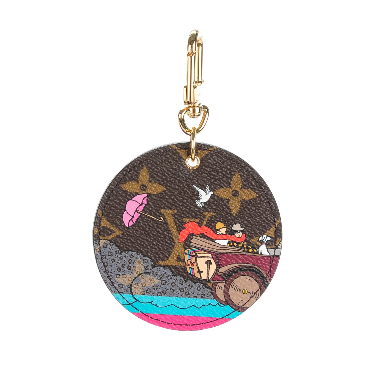 Monogram 2015 Christmas Animation Bag Charm Key Ring