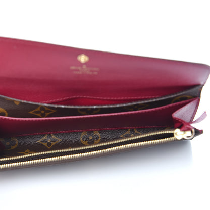 Louis Vuitton Monogram Emilie Wallet Fuchsia 5 of 16