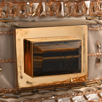 Louis Vuitton Canvas Crystal Embellished Altair Clutch 9 of 9