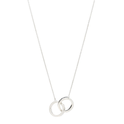 Tiffany Sterling Silver 1837 Interlocking Circles Pendant Necklace 1 of 7