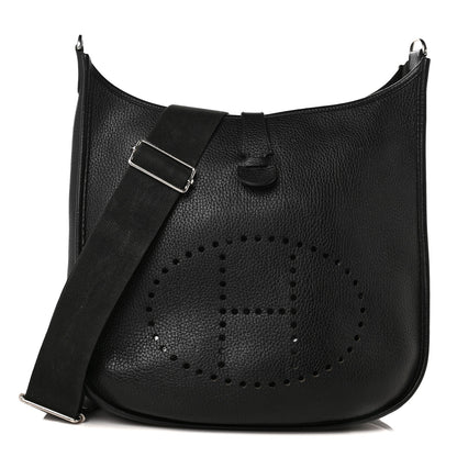 Hermes Taurillon Clemence Evelyne III GM Black 1 of 9