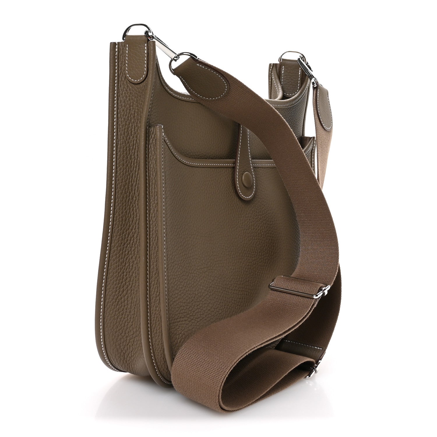 Hermes Taurillon Clemence EVELYNE III PM Etoupe 3 of 11