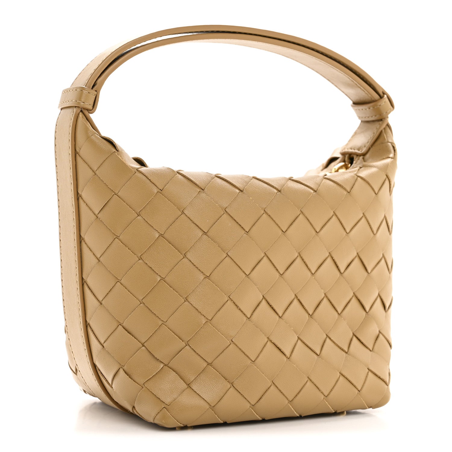 Bottega Veneta Calfskin Nappa Intrecciato Candy Wallace Dark Praline 3 of 12
