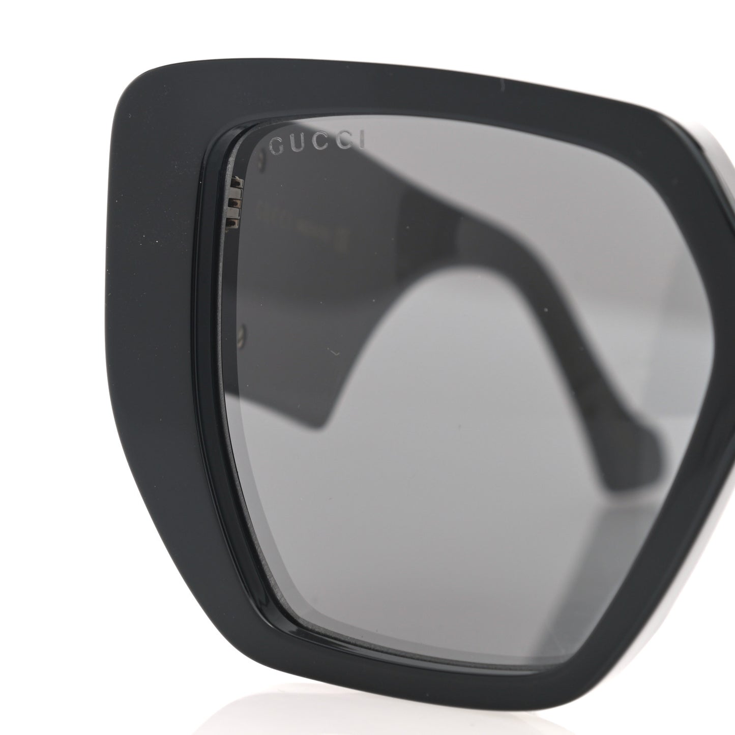 Acetate Square Frame Sunglasses GG0956S Black