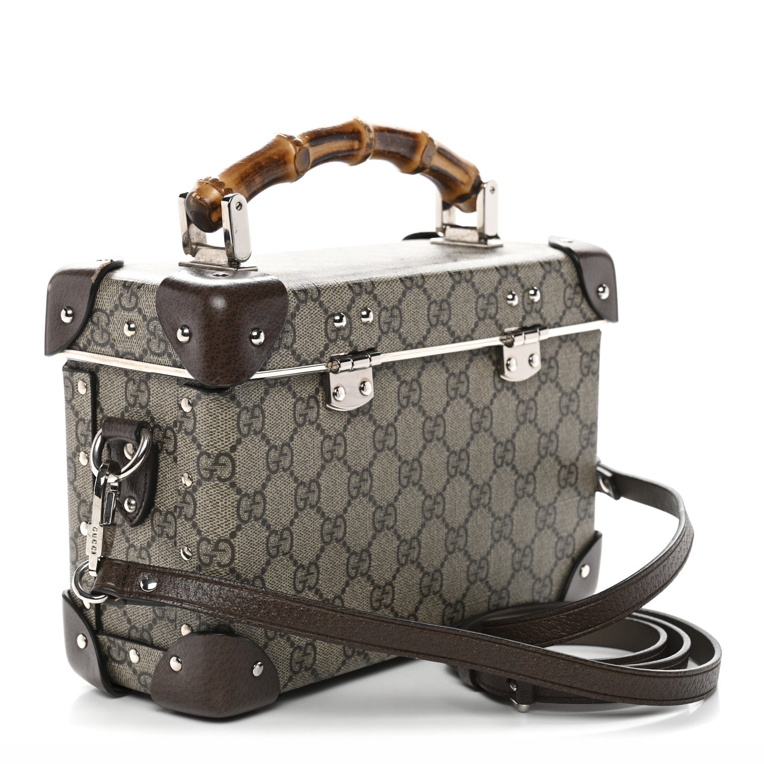 Gucci GG Supreme Monogram Globe-Trotter Beauty Case Brown 3 of 11