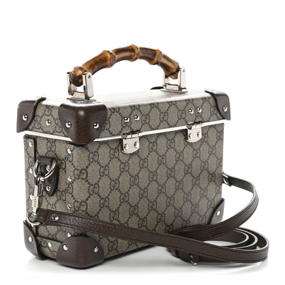 Gucci GG Supreme Monogram Globe-Trotter Beauty Case Brown 3 of 11