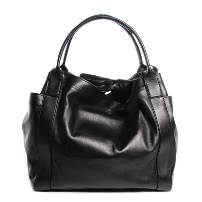 Valentino Garavani Nappa Double Pocket Bow Tote Black 1 of 7