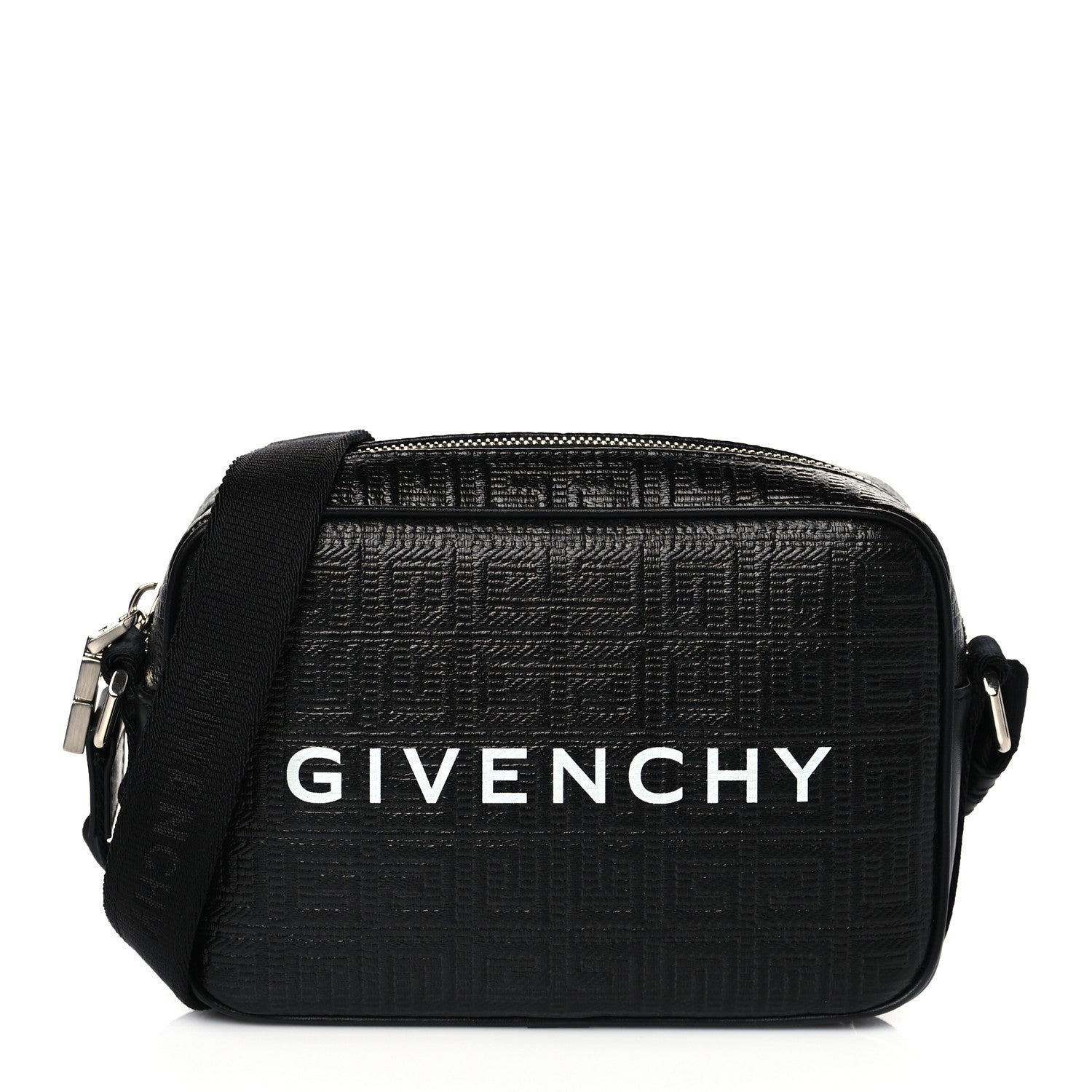 Givenchy Coated Canvas Logo Embossed G Essentials Camera Bag Black 1 of 10