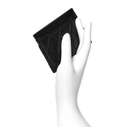 Chanel Lambskin Quilted Card Holder Black 2 of 8