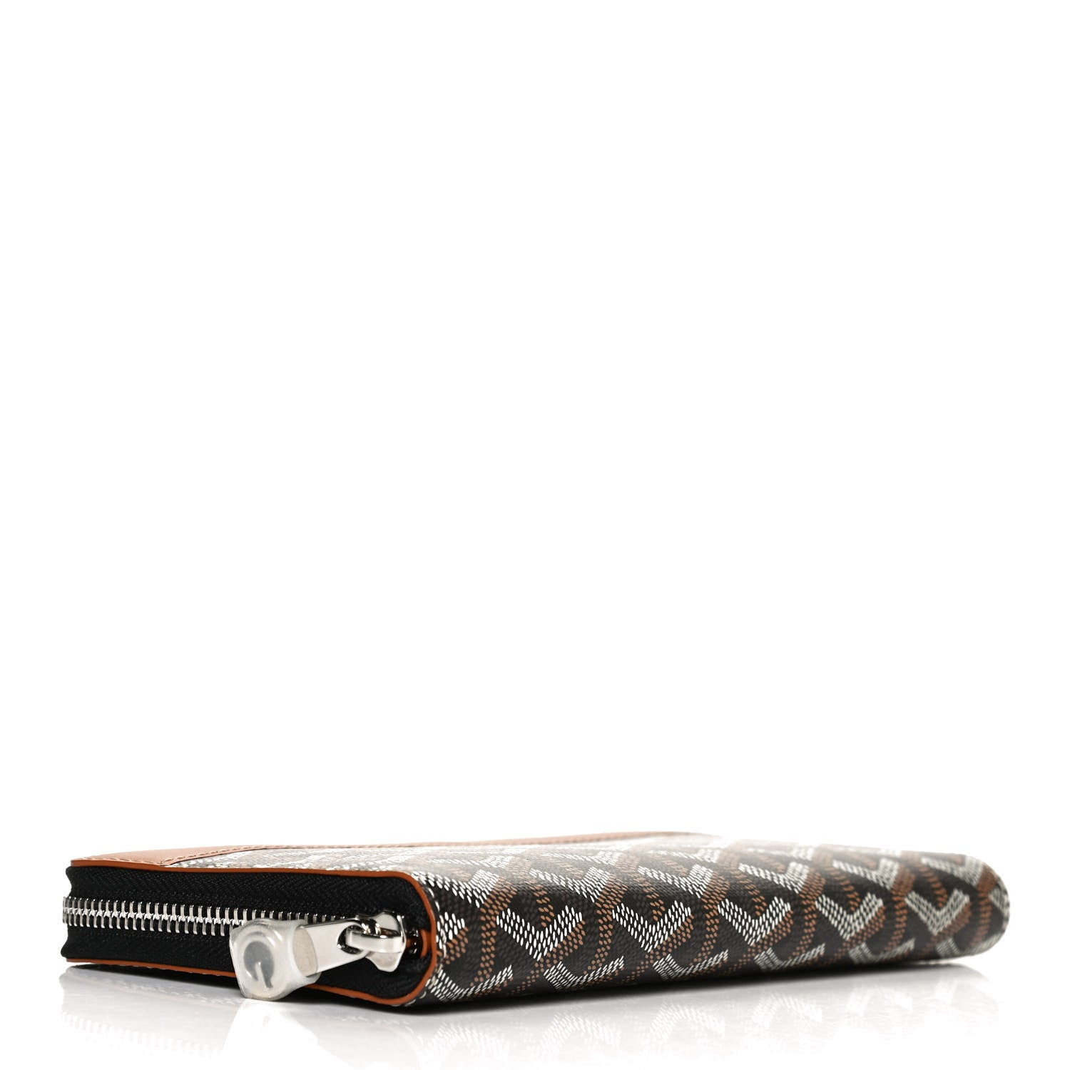 Goyard Goyardine Matignon Zip Around GM Wallet Black Gold 4 of 11