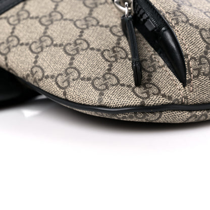 Gucci GG Supreme Monogram Belt Bag Black 8 of 9