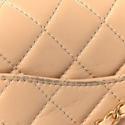 Chanel Lambskin Quilted Mini Rectangular Pearl Crush Flap Beige 10 of 10